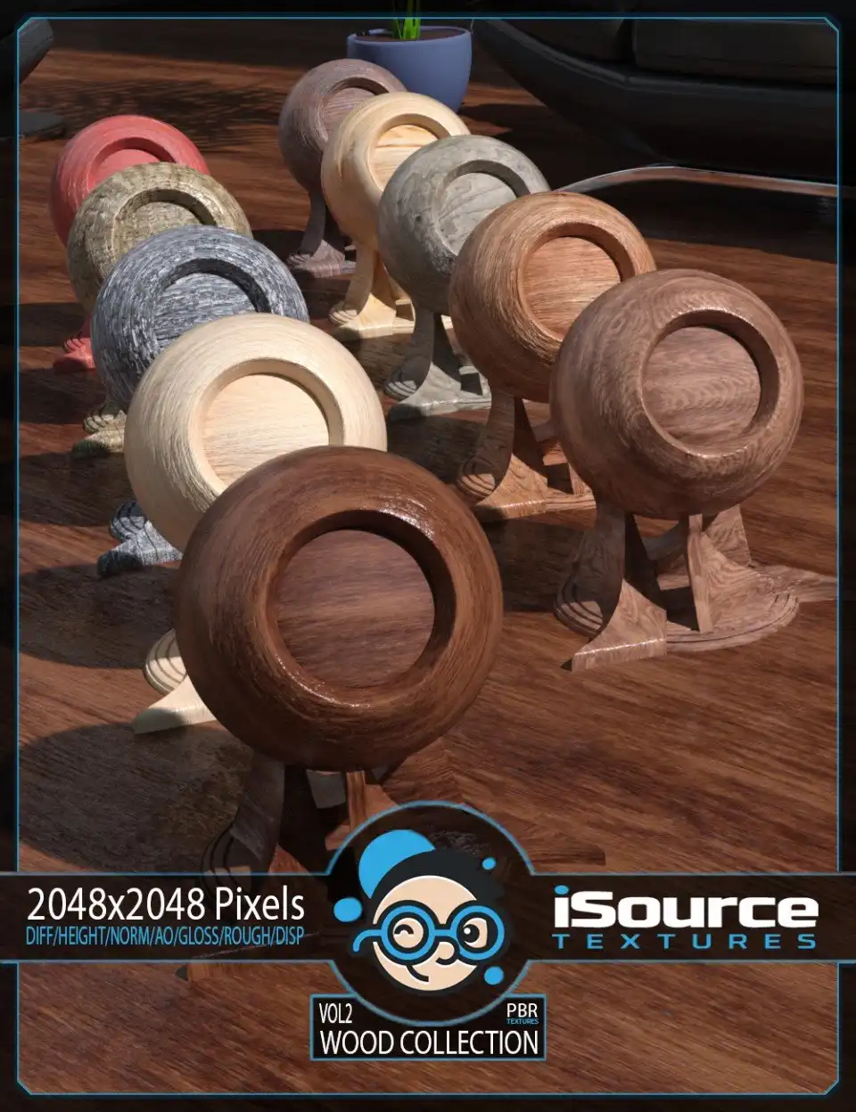 Wood Collection Merchant Resource – Vol2 (PBR Textures)_DAZ3D下载站