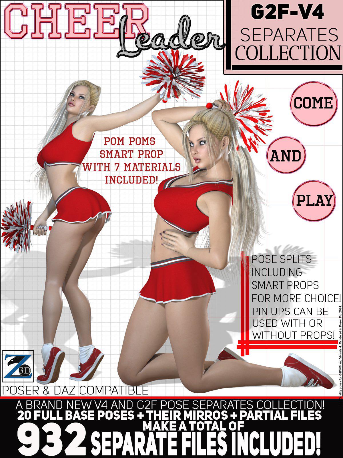Z Cheerleader – Separates Collection – V4-G2F_DAZ3D下载站