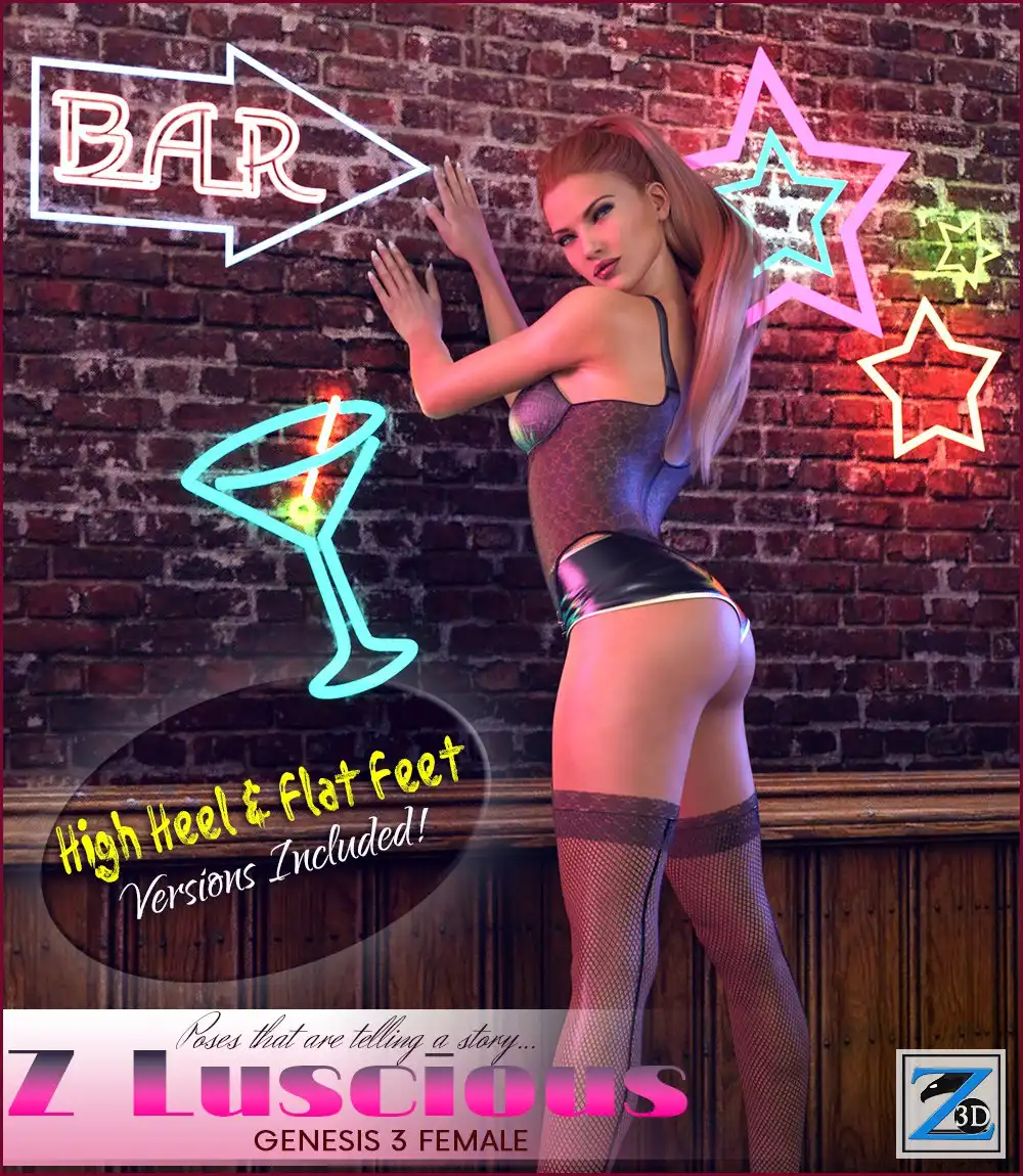 Z Luscious – Poses for the Genesis 3 Females_DAZ3DDL