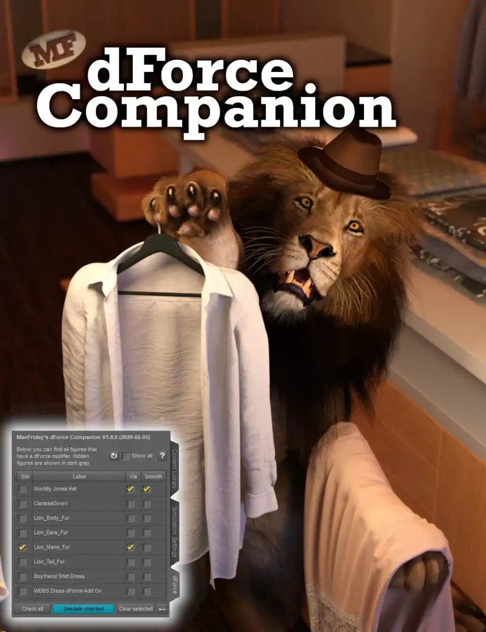 dForce Companion_DAZ3D下载站