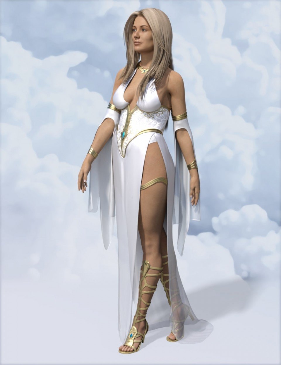 dForce Ethereal Goddess Outfit for Genesis 8 Female(s)_DAZ3D下载站