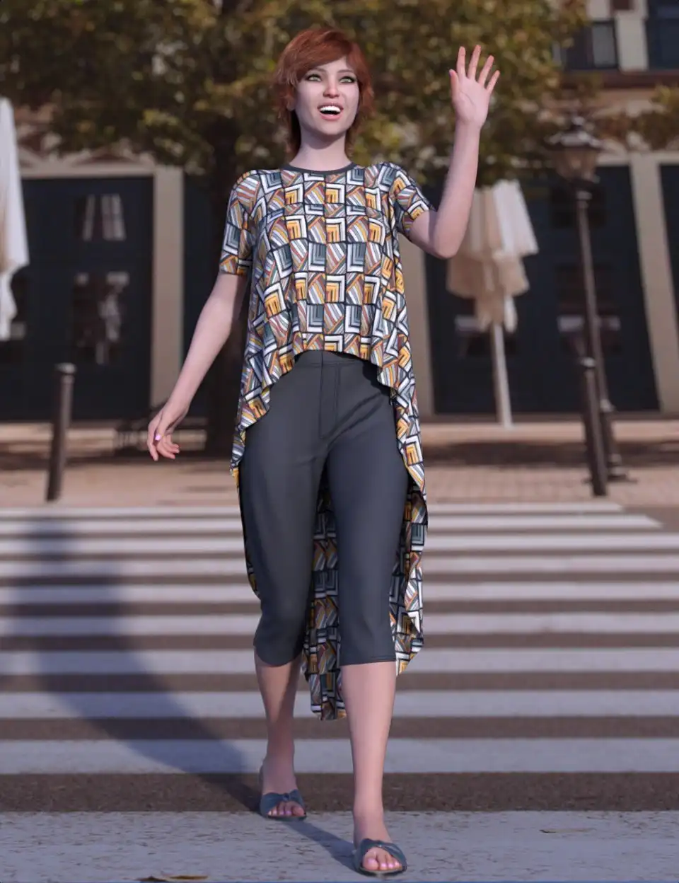 dForce Mellow Outfit for Genesis 8 Female(s)_DAZ3D下载站