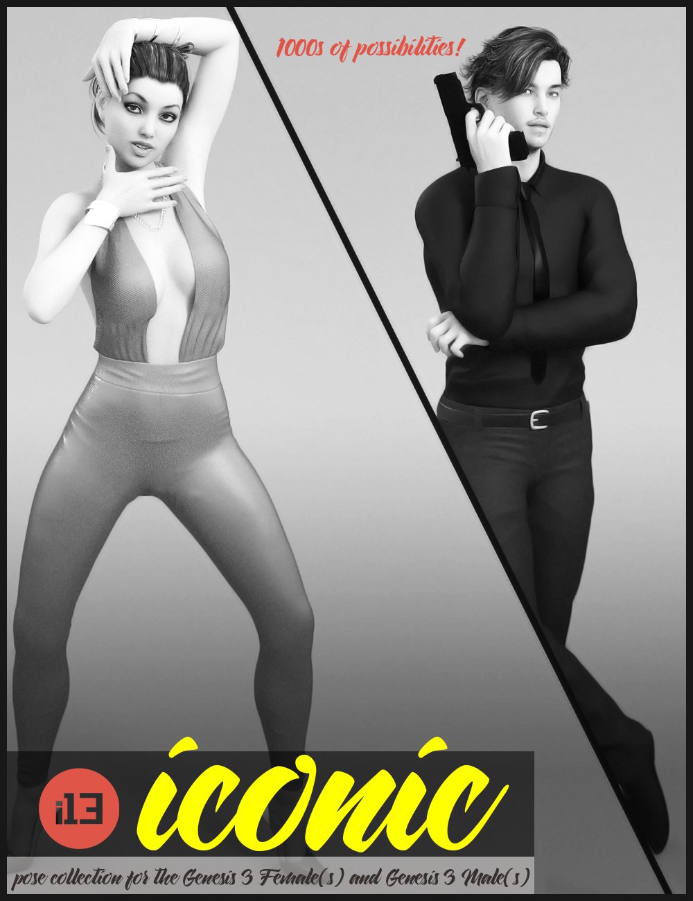 i13 ICONIC Pose Collection G3_DAZ3DDL