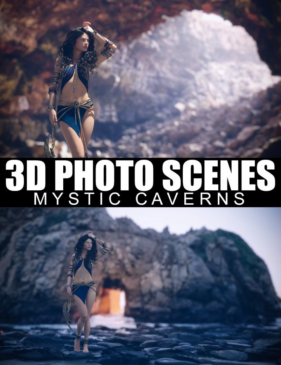 3D Photo Scenes – Mystic Caverns_DAZ3D下载站