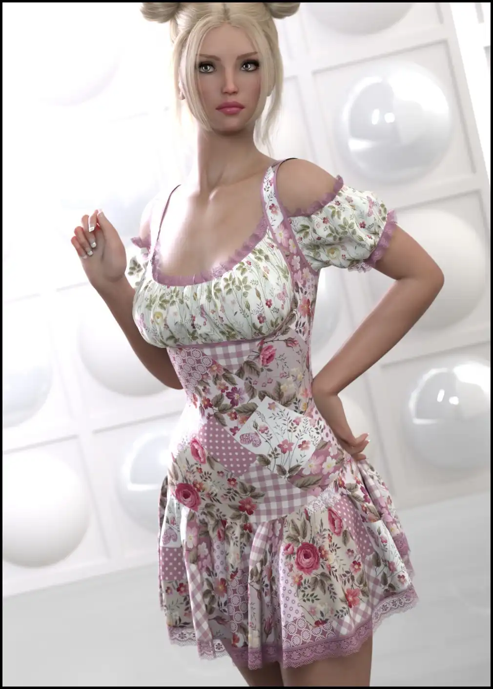 7th Ave: dForce – Rosy Dress for G8F_DAZ3DDL