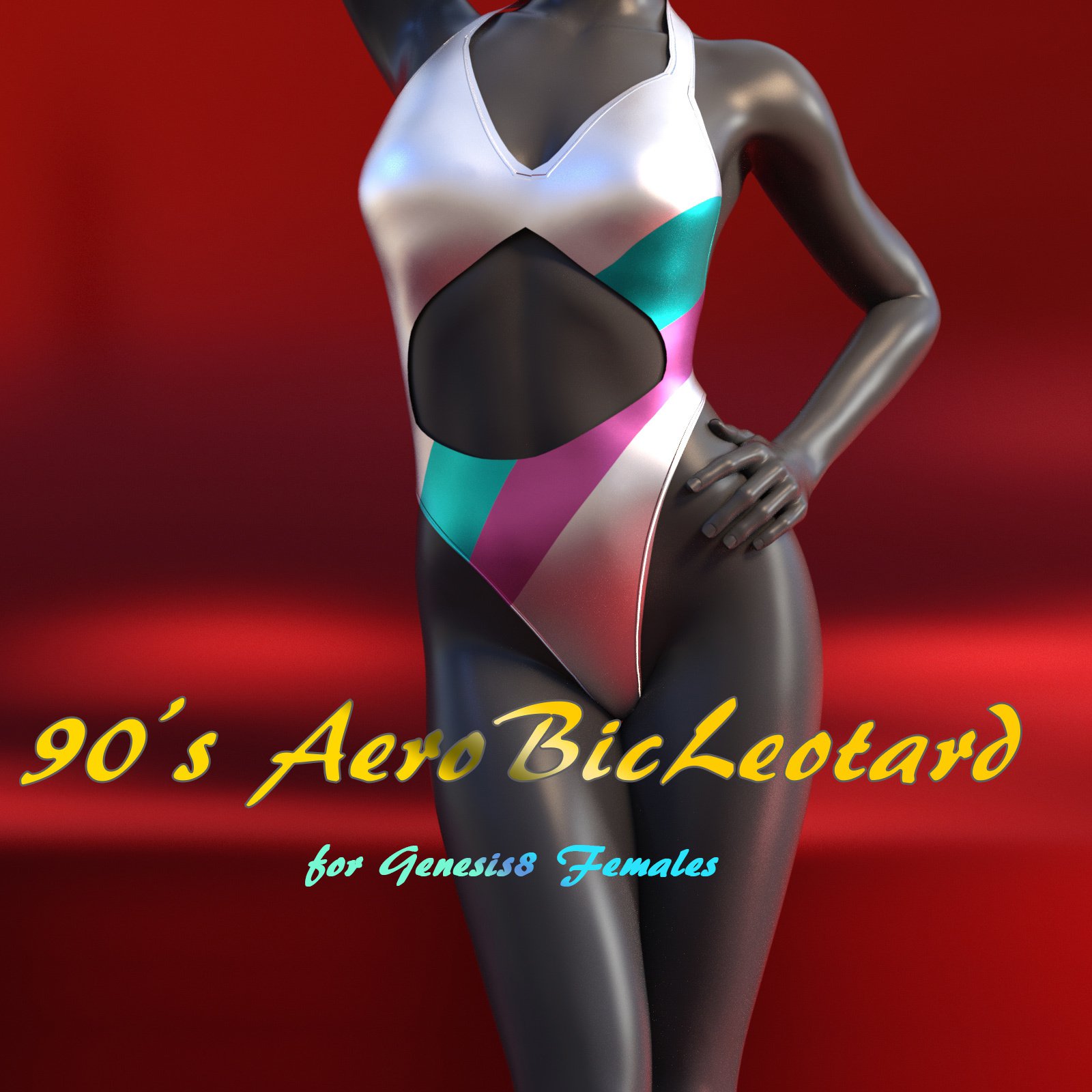 90’s AerobicLeotard for Genesis 8 Females_DAZ3D下载站