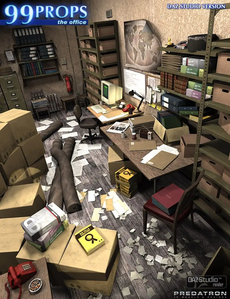 99 DAZ Studio Props – The Office_DAZ3DDL