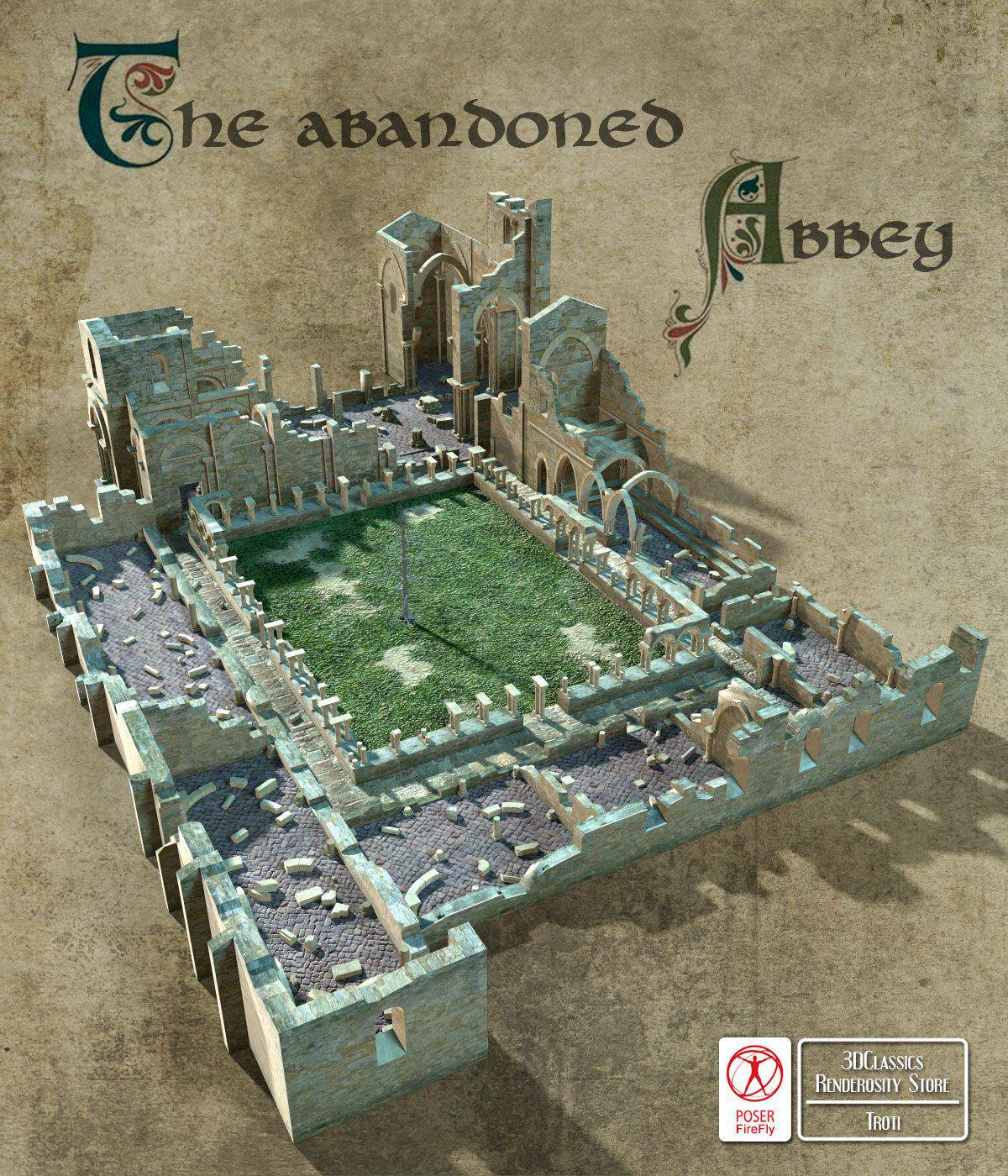 Abandoned Abbey_DAZ3D下载站