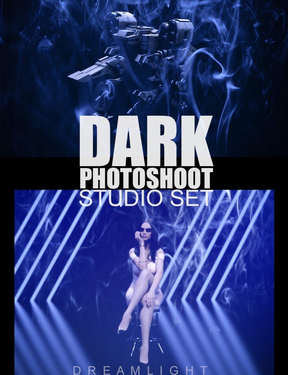 Dark Photoshoot Studio Set_DAZ3D下载站