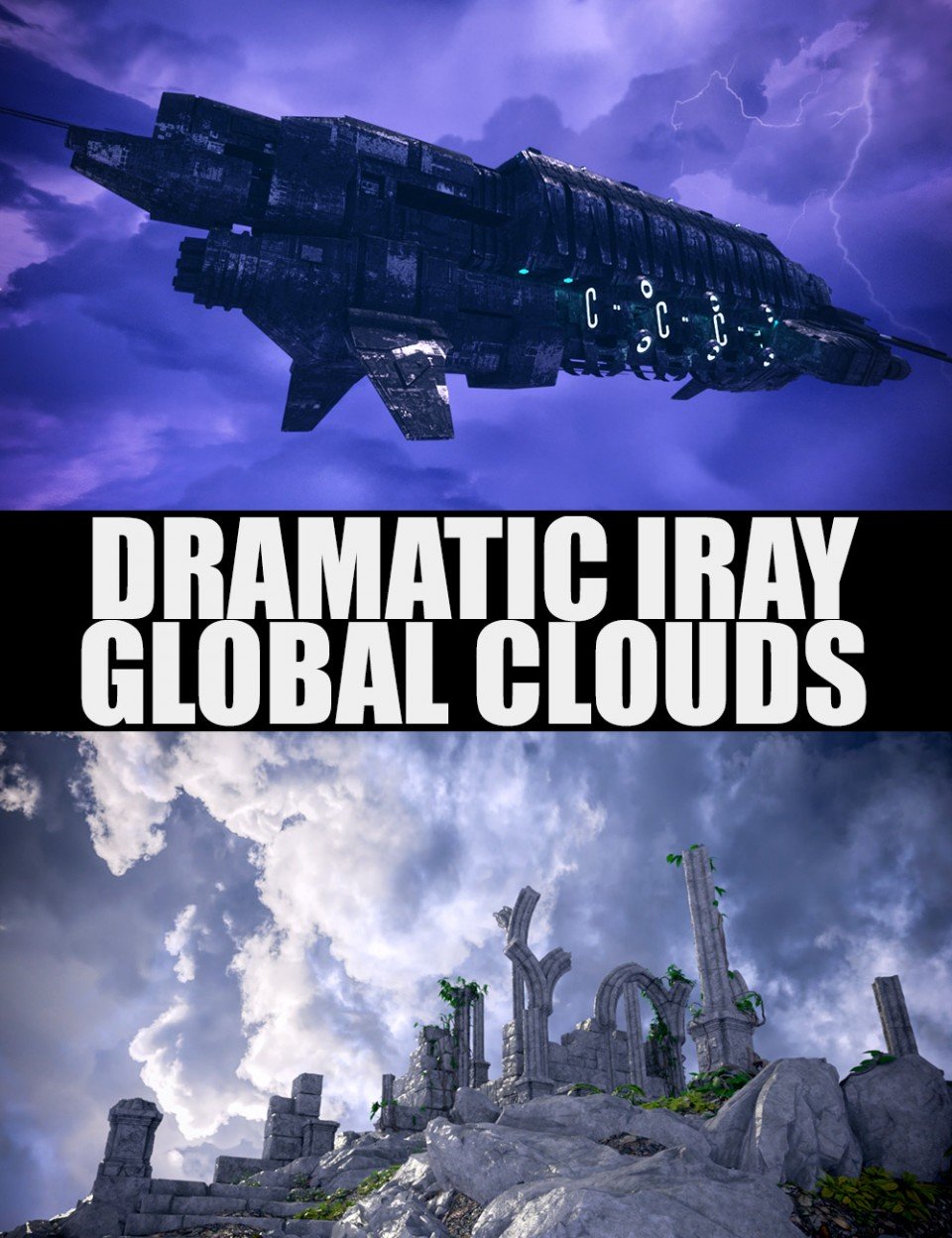 Dramatic Iray Global Clouds_DAZ3DDL