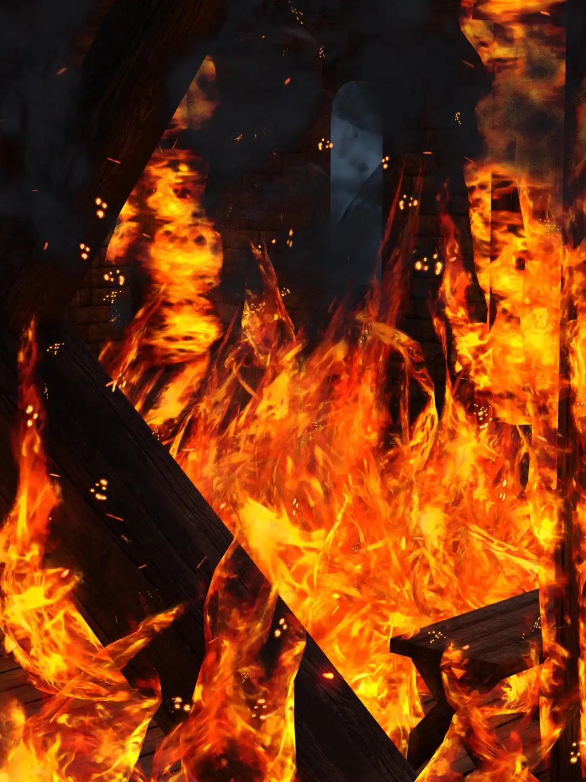 FSL Rigged and Morphing Fire Smoke and Sparks for Iray_DAZ3D下载站