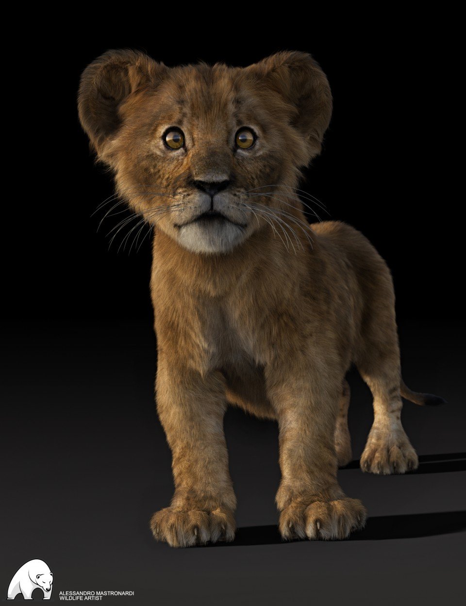Felidae by AM – Kimbo the Lion Cub_DAZ3DDL