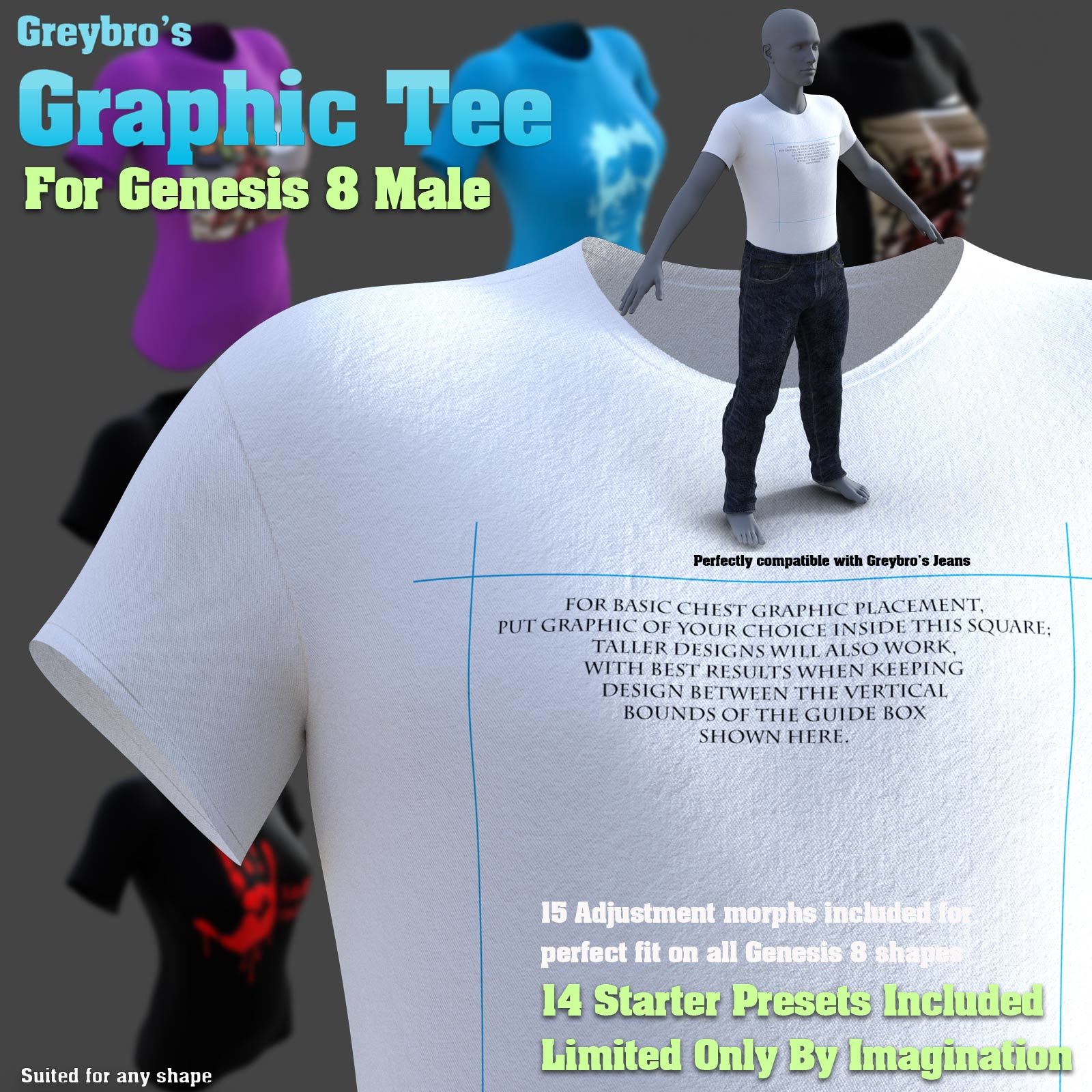 Greybro’s Graphic Tee for Genesis 8 Male_DAZ3D下载站