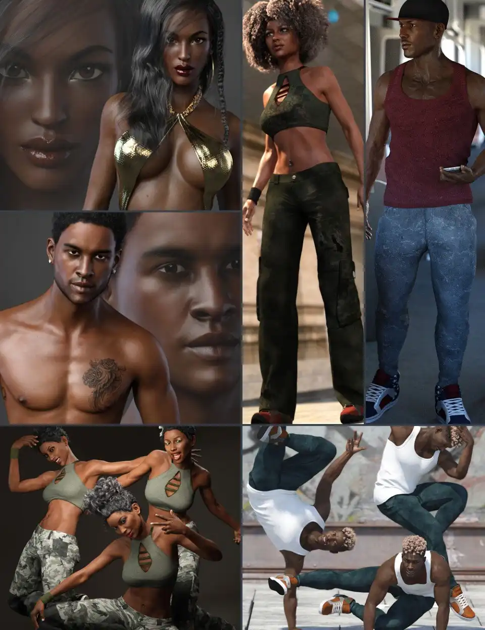 Hip Hop Bundle_DAZ3DDL