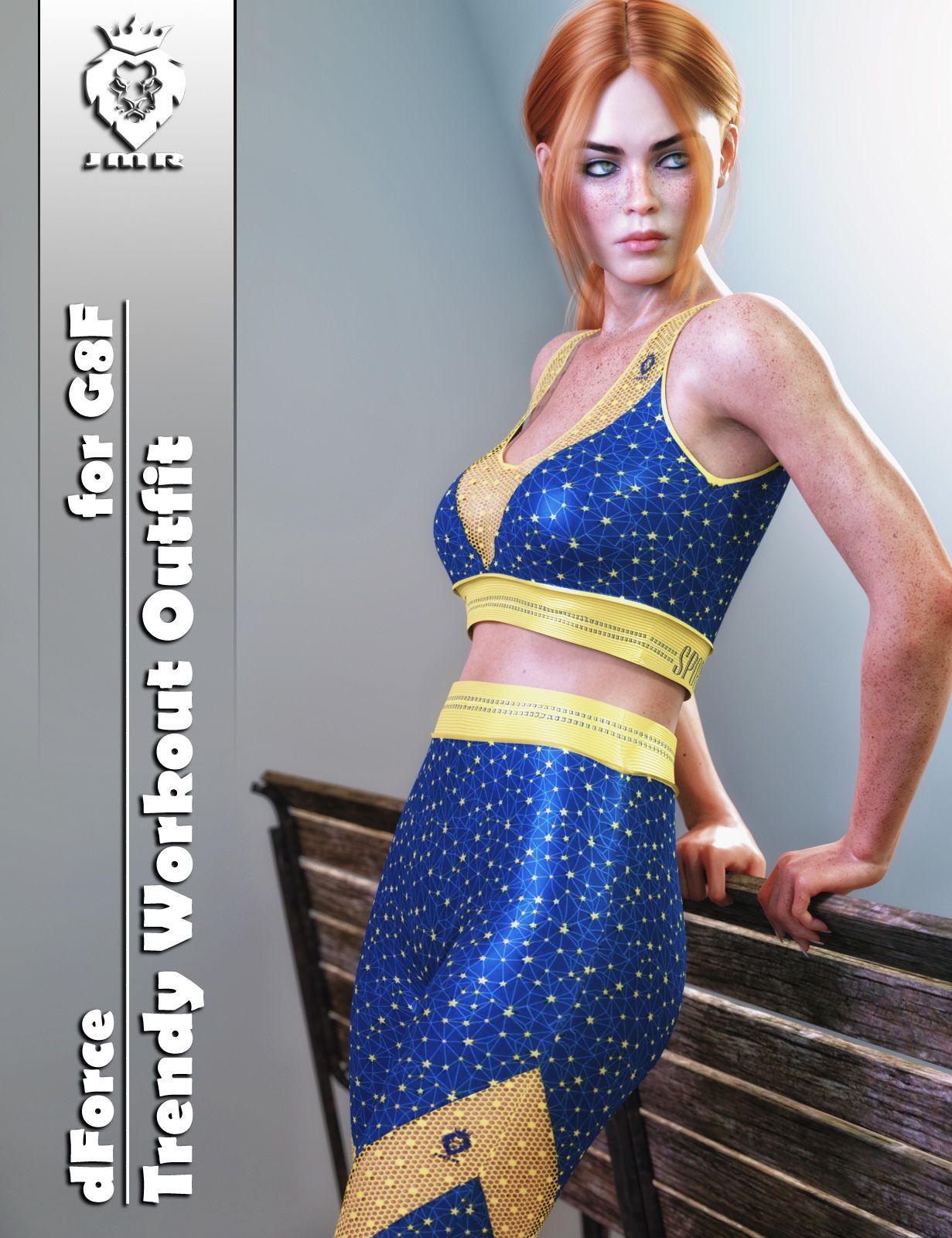 JMR dForce Trendy Workout Outfit for G8F_DAZ3D下载站