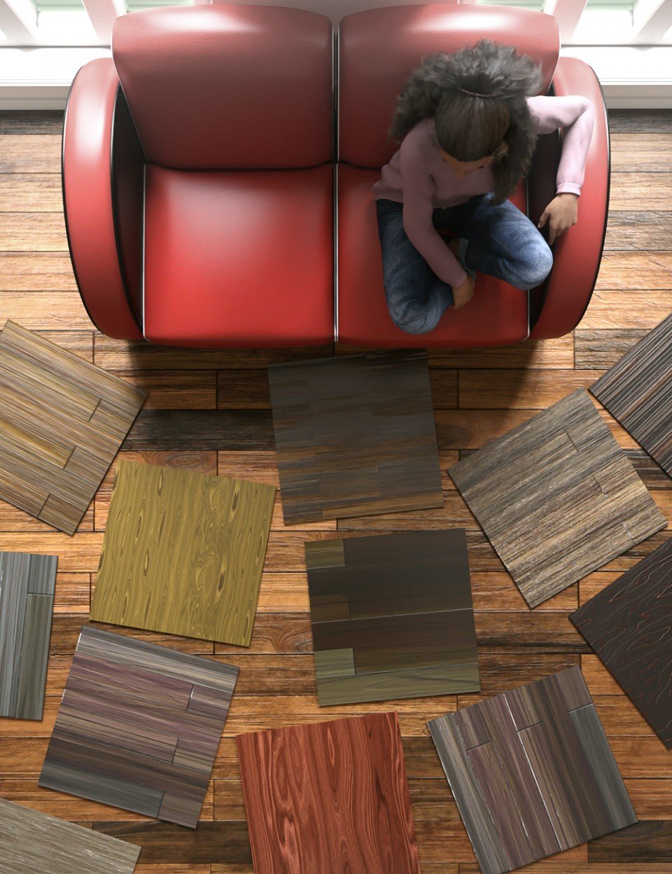 Laminated Wood Floors Iray Shaders_DAZ3DDL