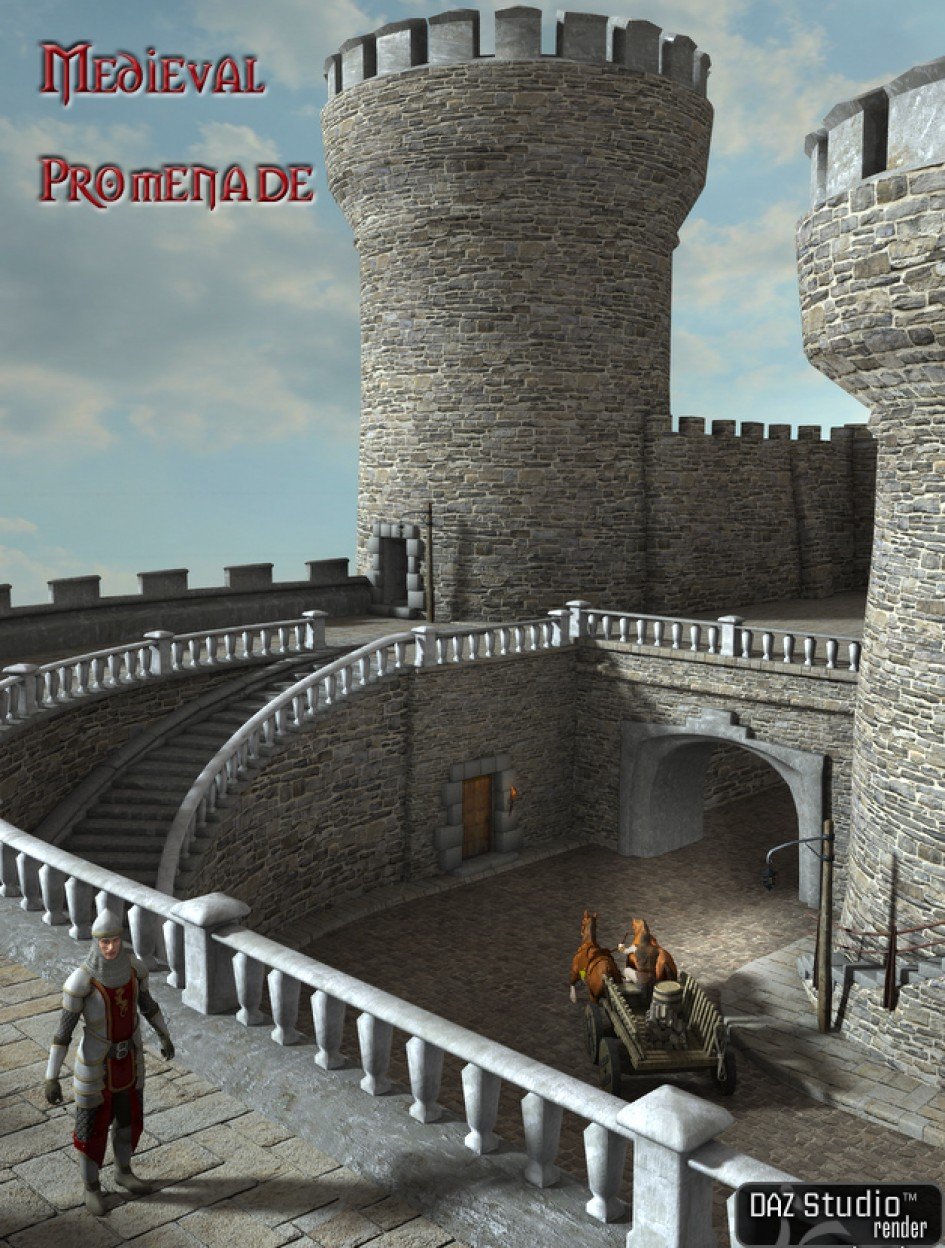 Medieval Promenade_DAZ3D下载站