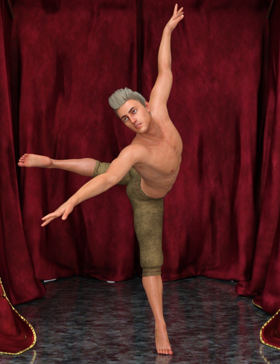 Modern Dancer Poses For Genesis 8 Male_DAZ3D下载站