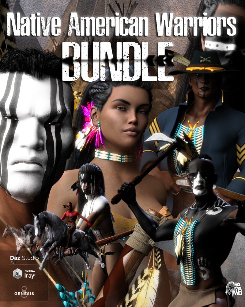 Native American Warrior Bundle DS_DAZ3DDL