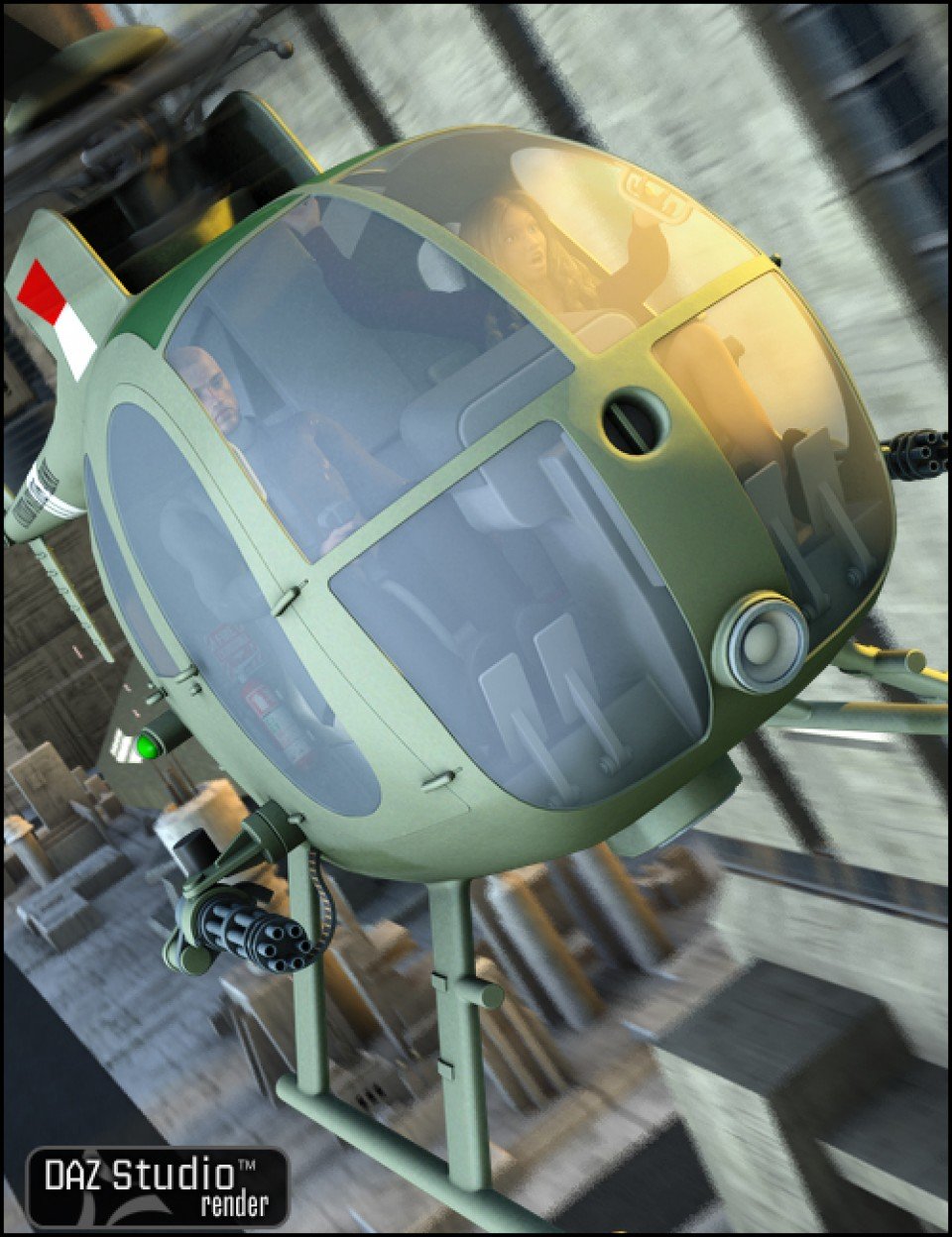OH6A Helicopter_DAZ3DDL