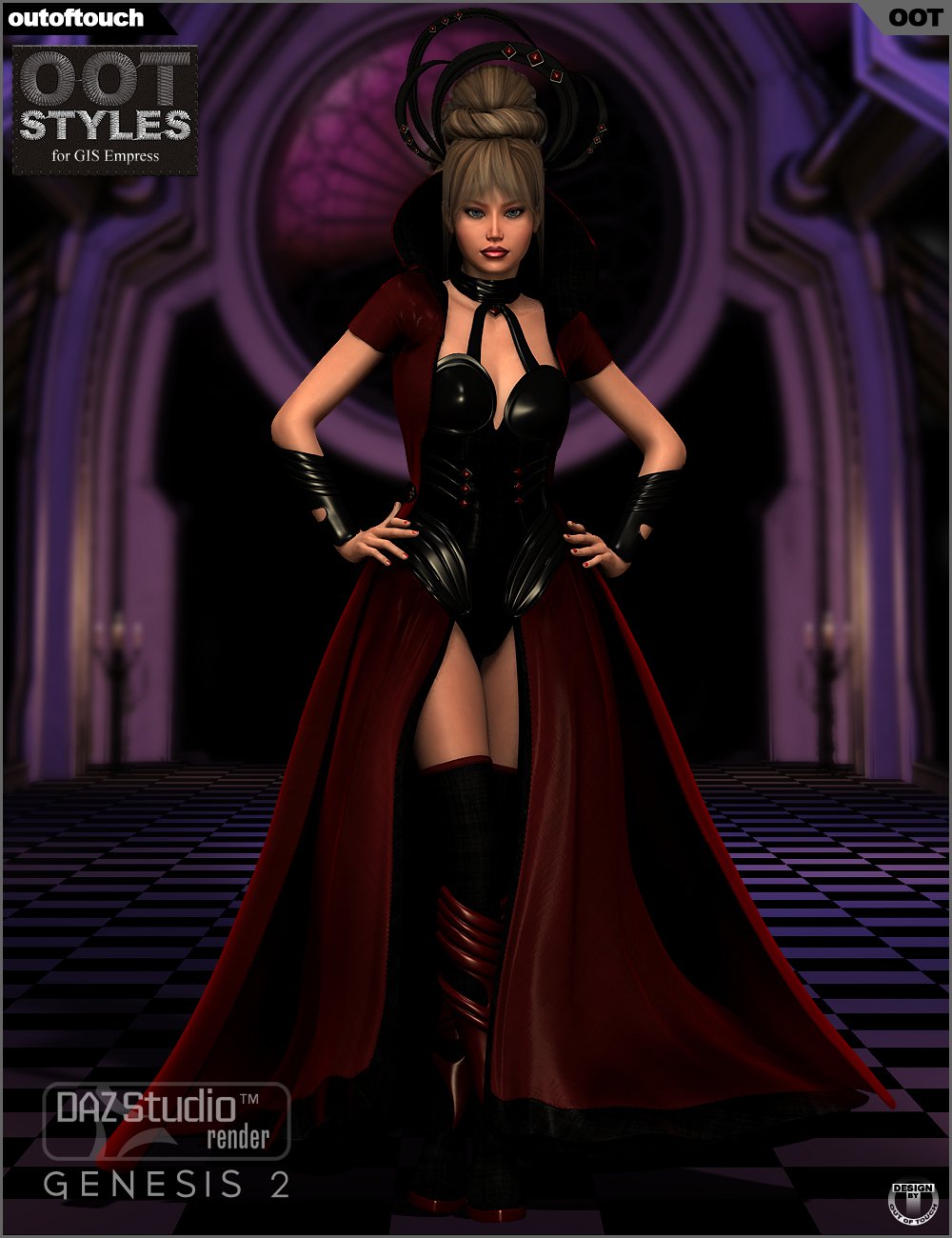 OOT Styles for GIS Empress for Genesis 2 Female(s)_DAZ3D下载站
