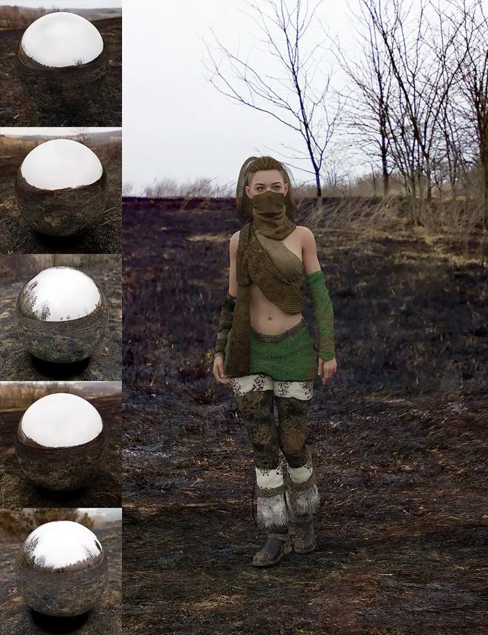 Orestes Iray HDRI Environments – The Burnt Lands_DAZ3D下载站