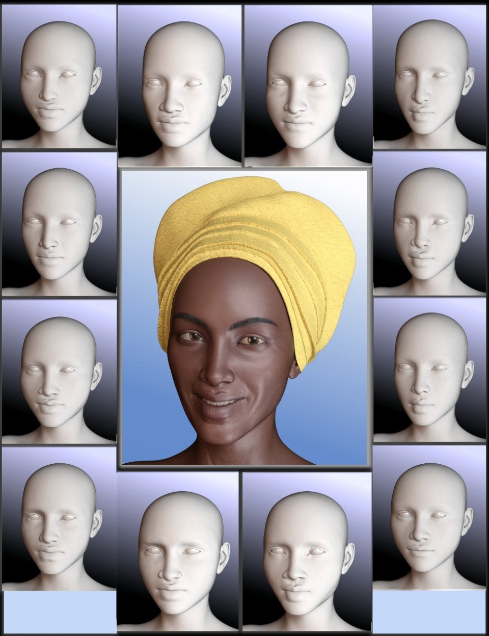 People of Earth: Faces of Africa Genesis 8 Female_DAZ3D下载站