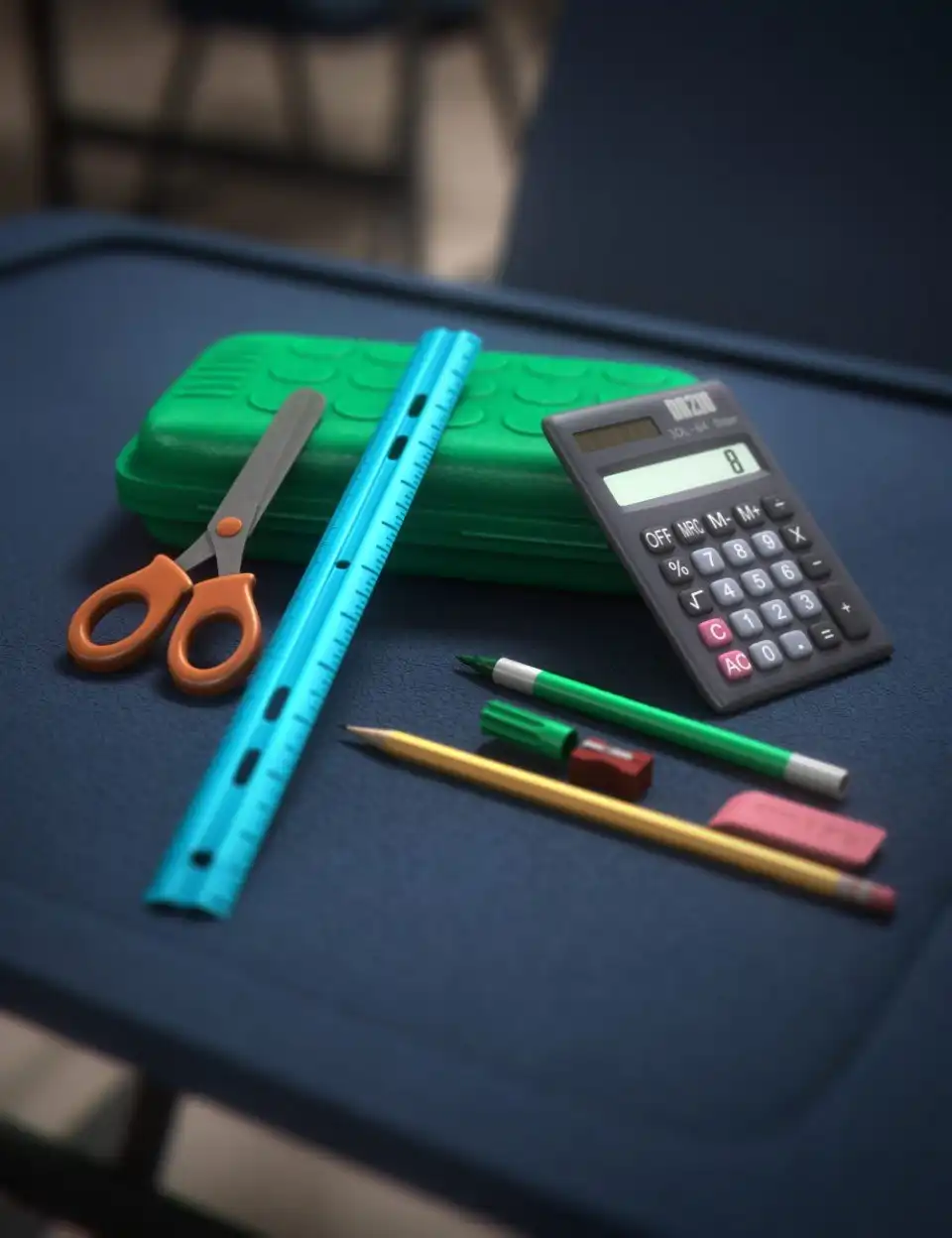 School Supplies_DAZ3D下载站