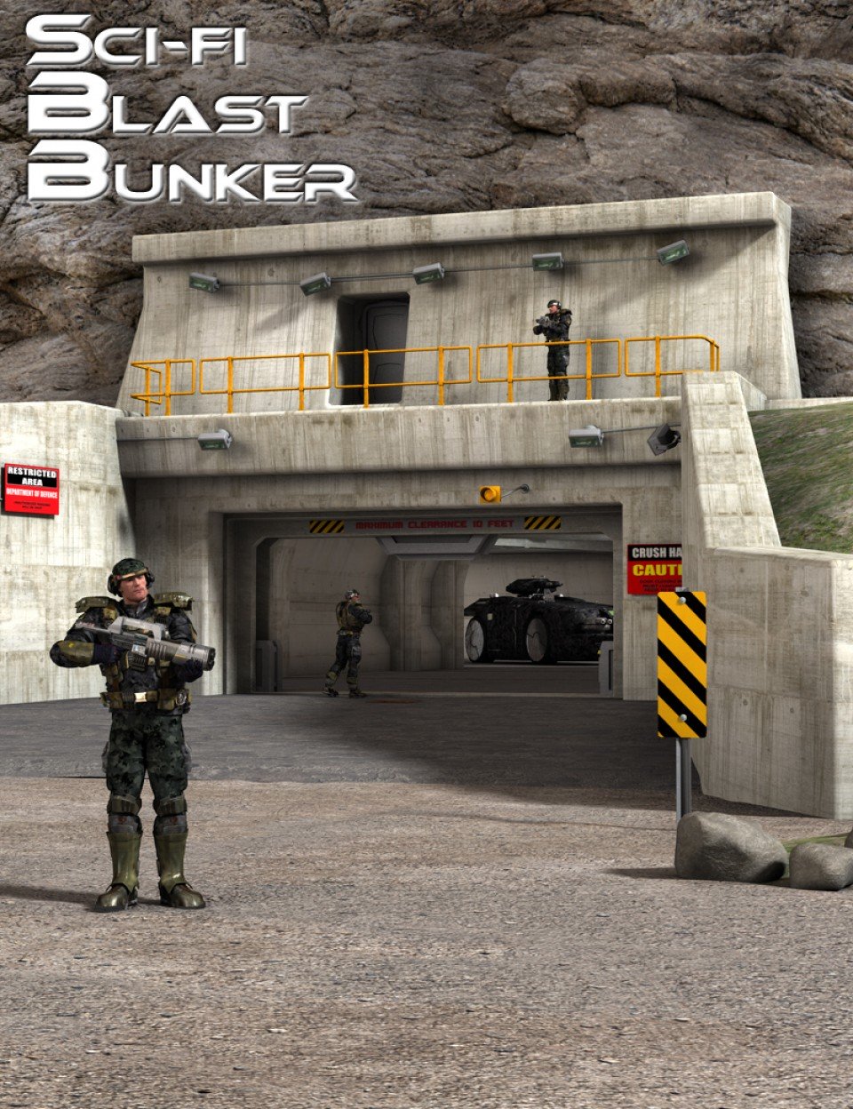 Sci-Fi Blast Bunker_DAZ3D下载站