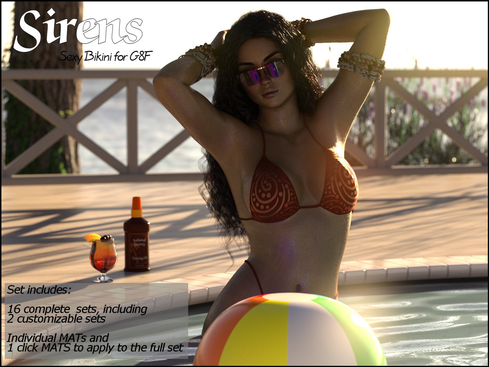Sirens: Sexy Bikini for G8F_DAZ3D下载站
