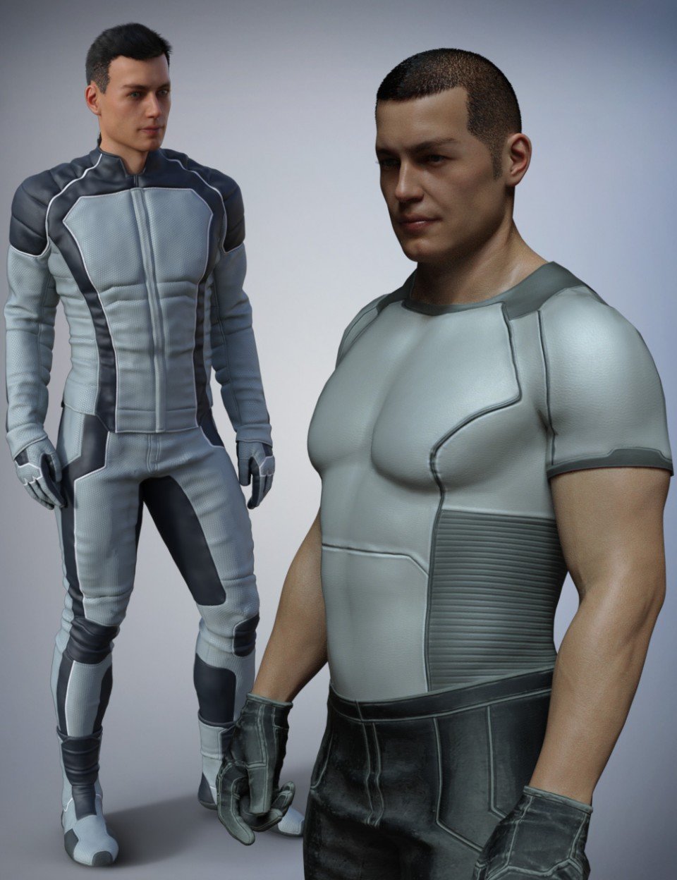 Space Uniform for Genesis 8 Male(s)_DAZ3D下载站