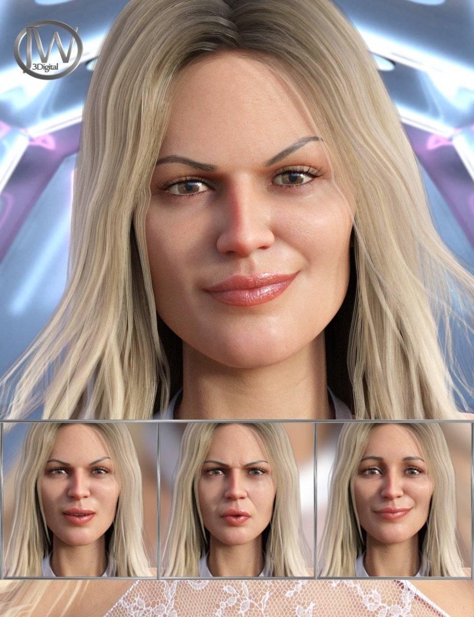 Supermodel – Expressions for Genesis 8 Female and Leisa 8_DAZ3D下载站