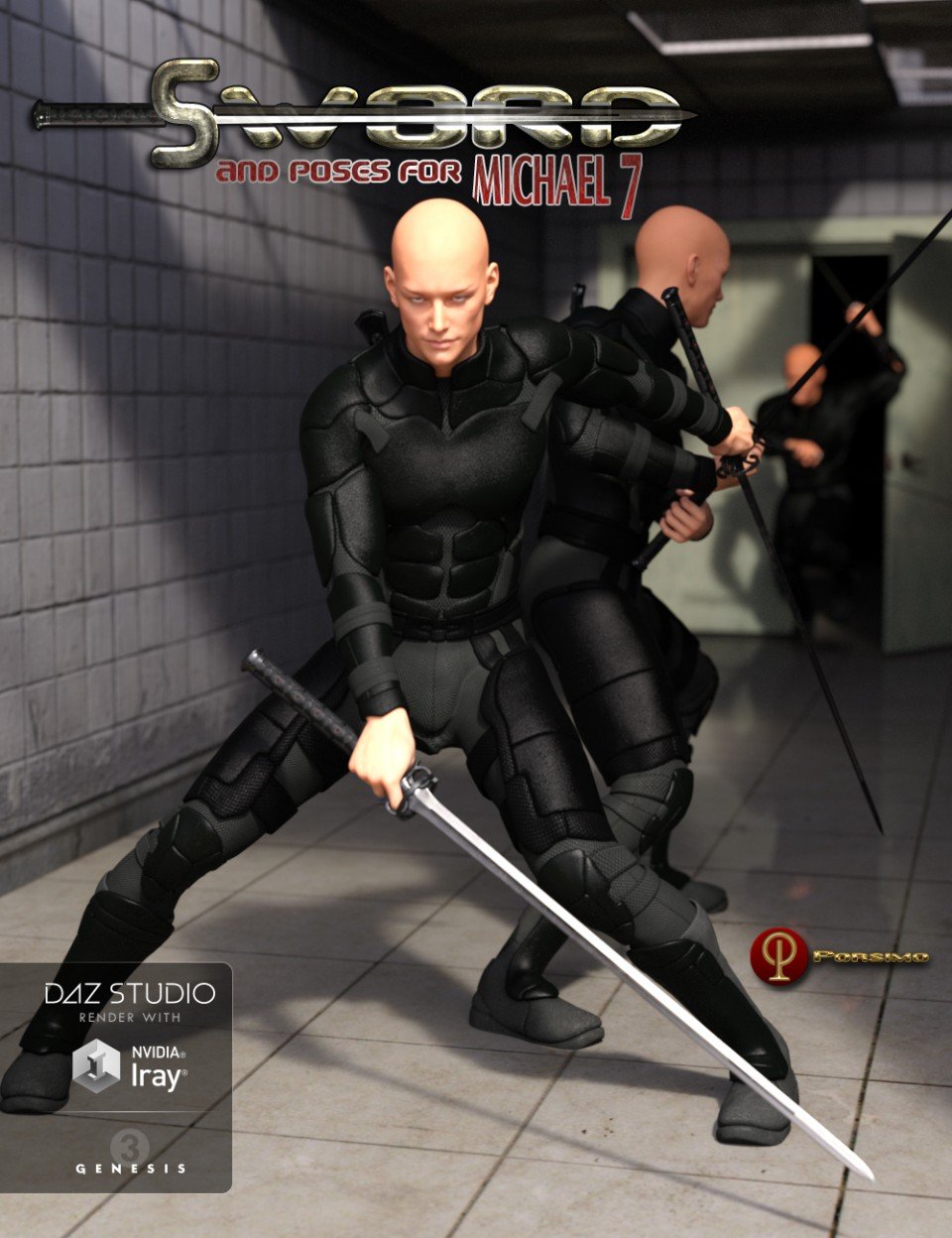Sword and Poses for Michael 7_DAZ3DDL