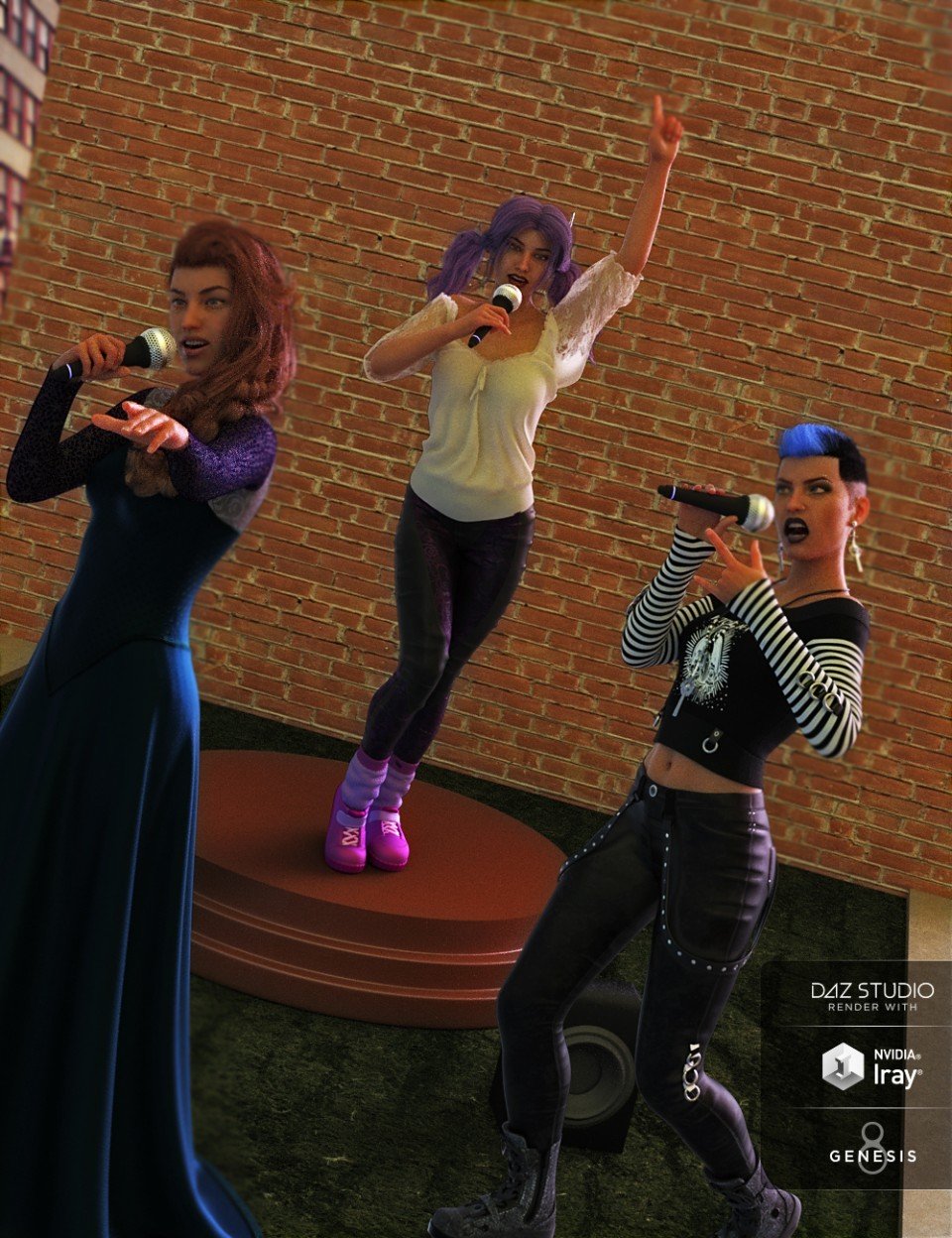The Singer Prop N Poses for Genesis 3 and 8 Female(s)_DAZ3DDL