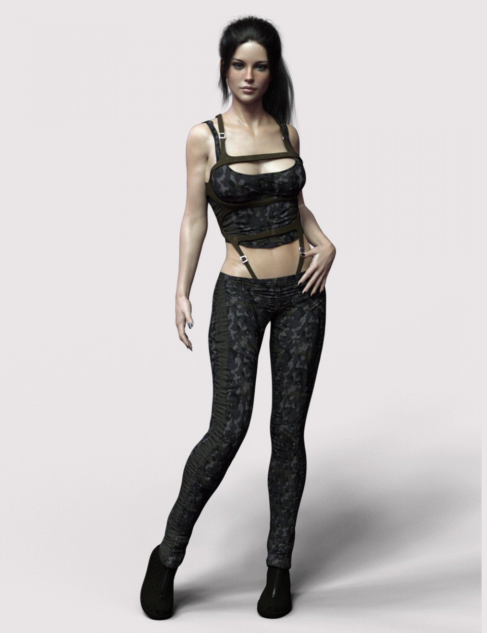 X-Fashion Lara Outfit for Genesis 8 Female(s)_DAZ3D下载站
