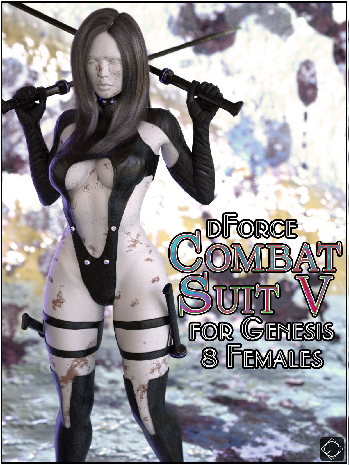 dForce Combat Suit V for Genesis 8 Females_DAZ3D下载站