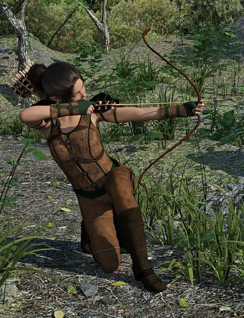 dForce Elf Guardian Outfit for Genesis 8 Female_DAZ3DDL