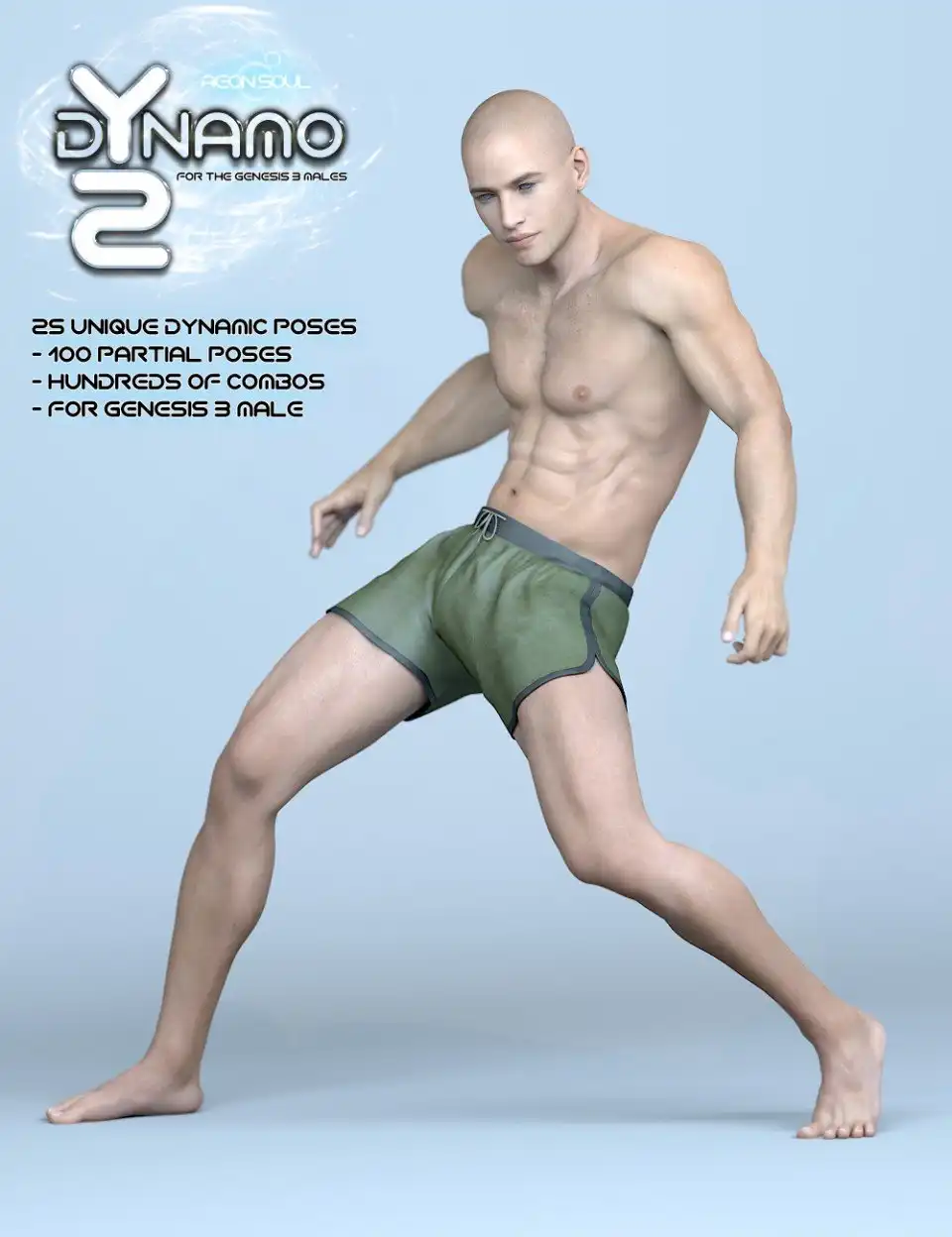 dYnamo 2 Poses for Genesis 3 Male(s)_DAZ3DDL