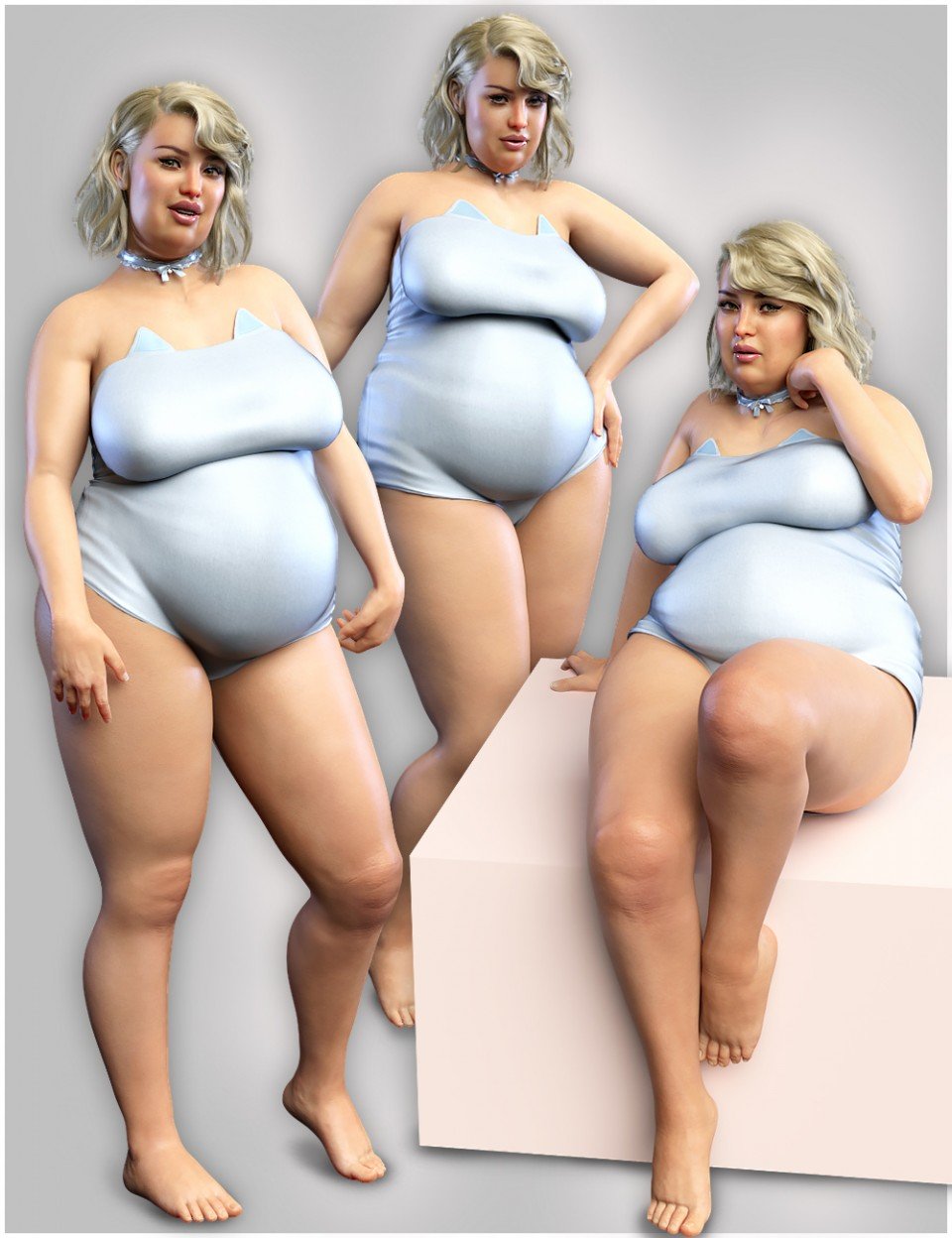 iV Real Voluptuous Beauty Shapes And Poses for Genesis 8 Female(s)_DAZ3DDL