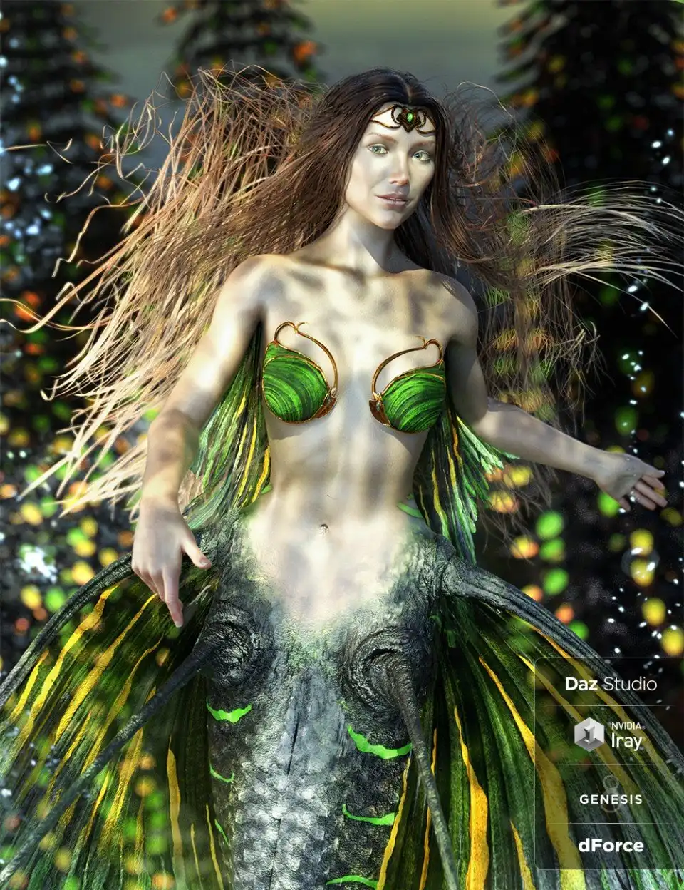 Alascanus Hair with dForce for Genesis 8 Female(s)_DAZ3D下载站