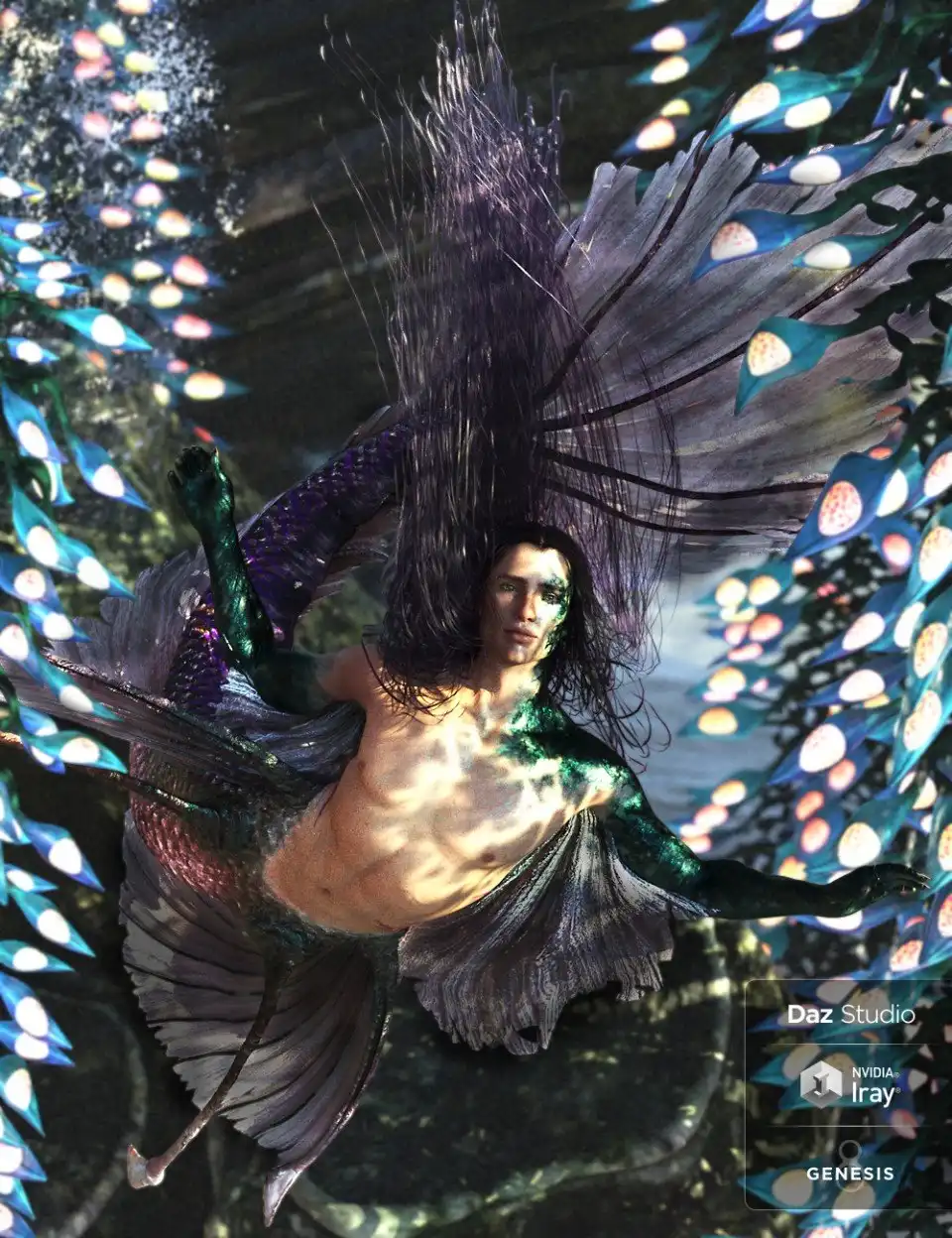 Alascanus Merman Add-Ons_DAZ3DDL