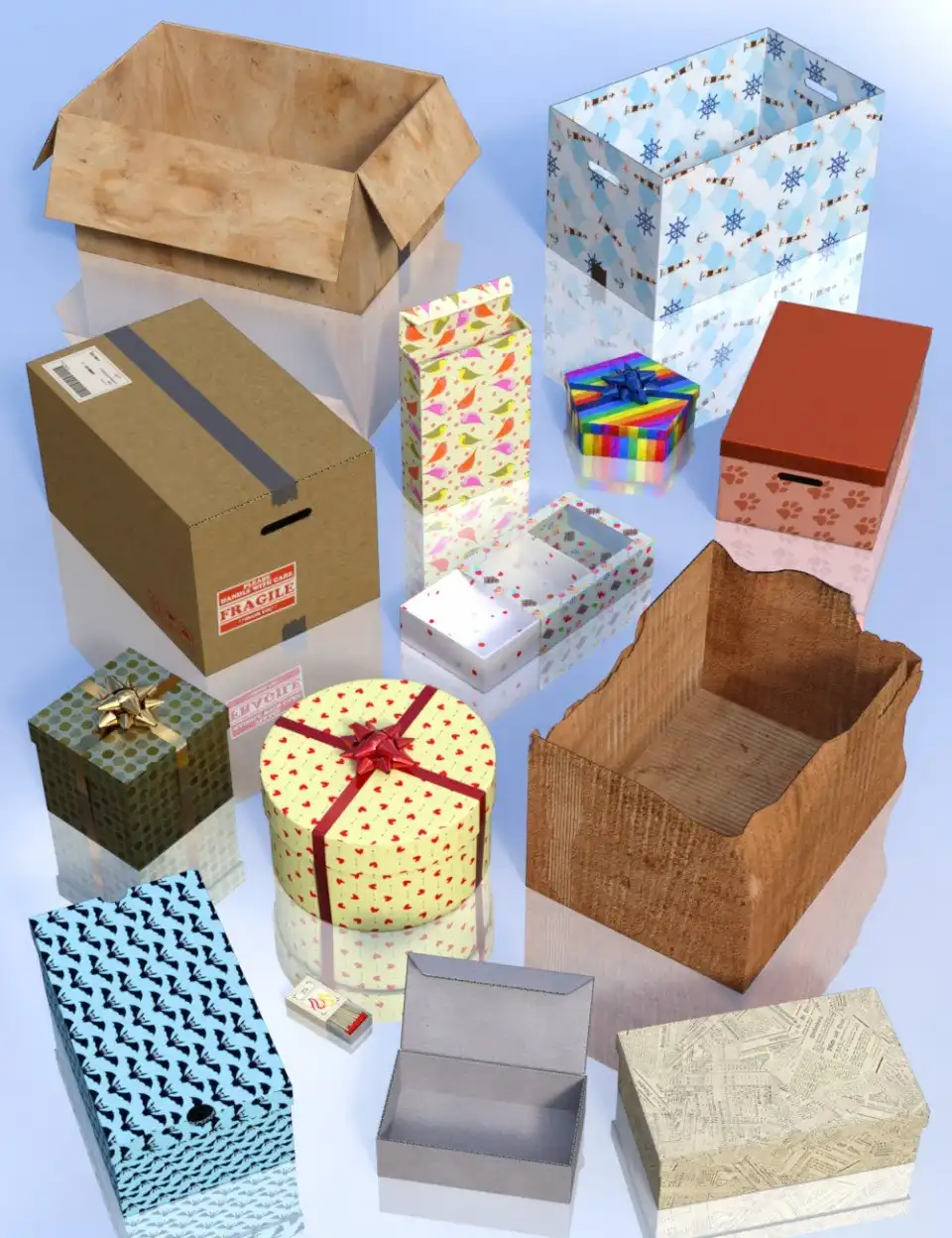Boxes_DAZ3D下载站