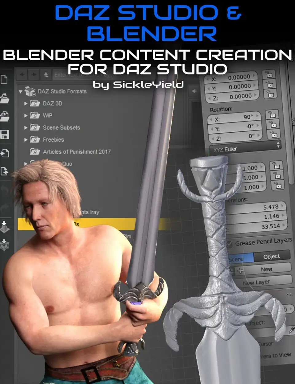 Daz Studio Content Creation with Blender_DAZ3DDL