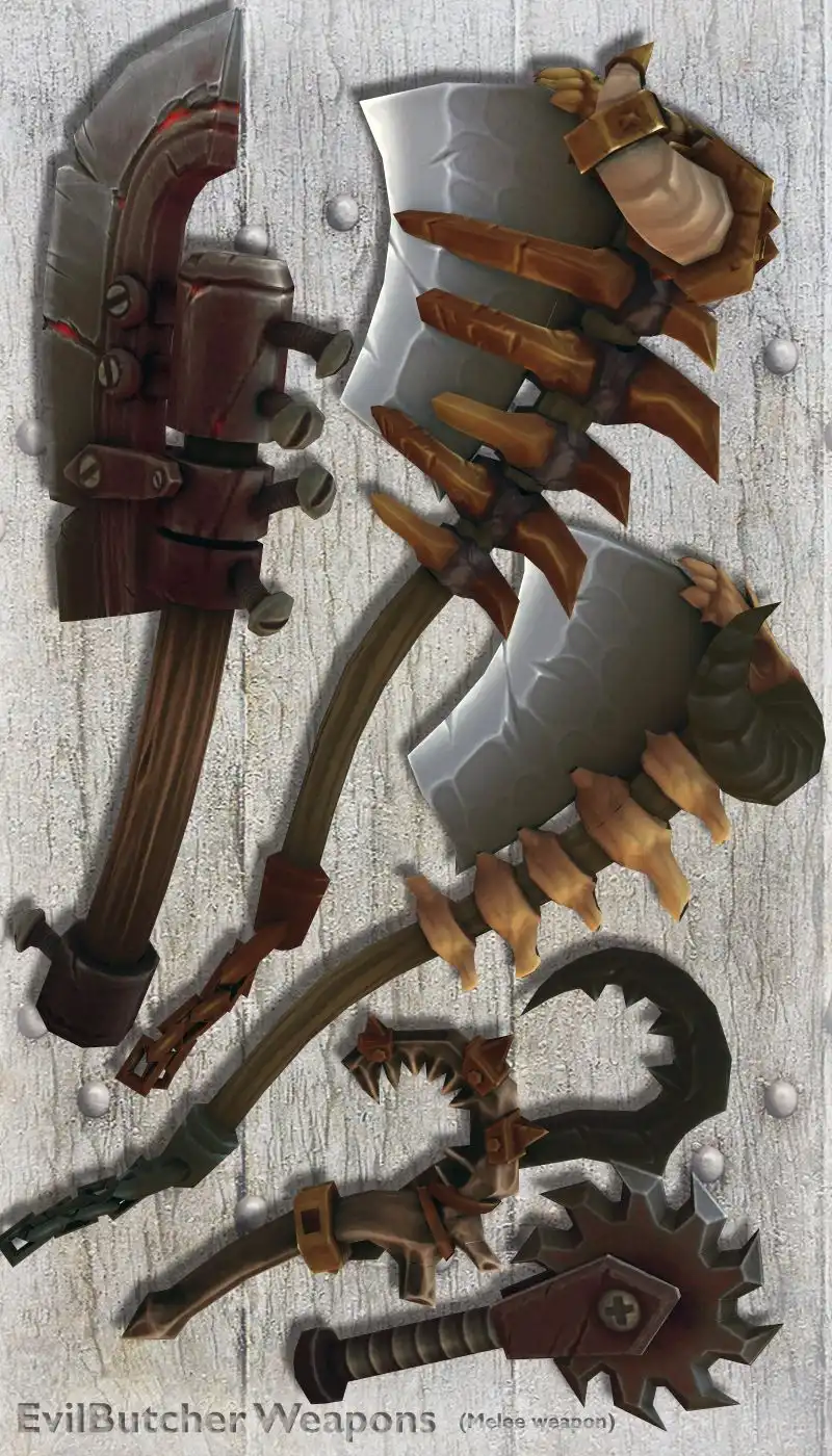 EvilButcher Weapons_DAZ3D下载站