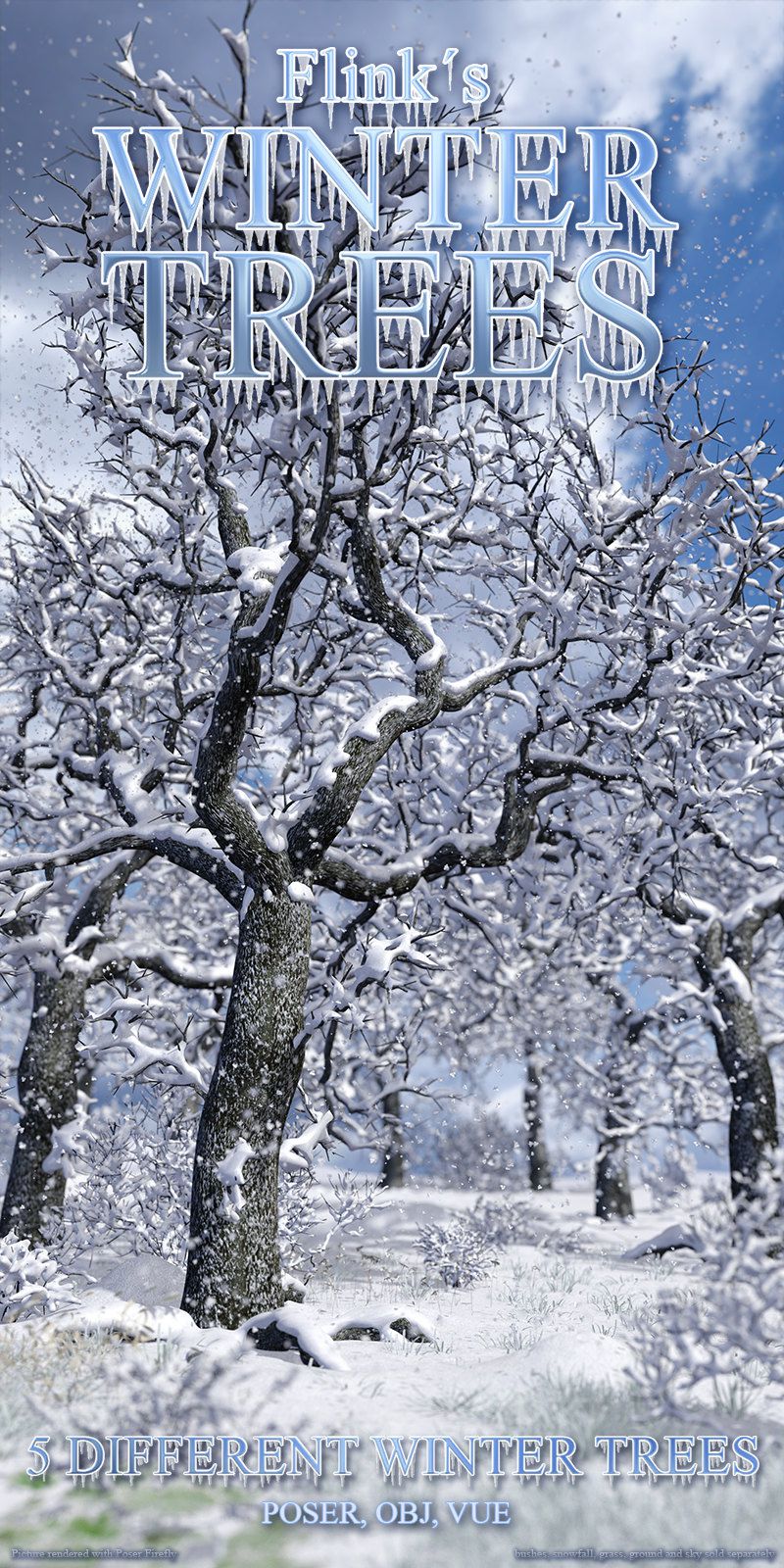 Flinks Winter Trees_DAZ3D下载站