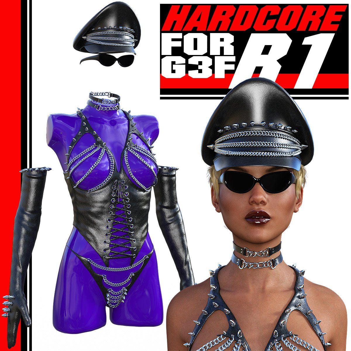 HARDCORE-R1 for G3 Females_DAZ3D下载站