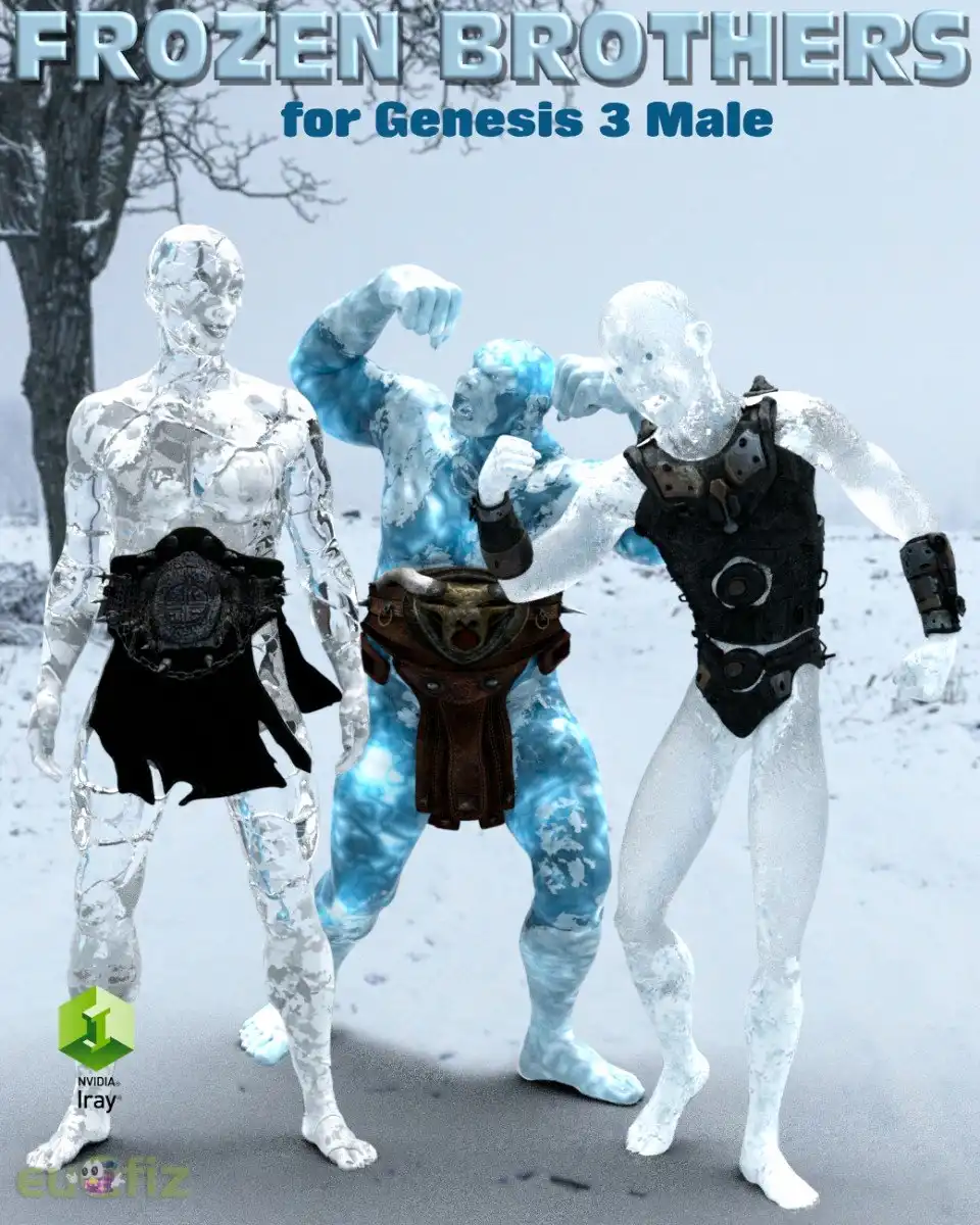 Iray Frozen Brothers for Genesis 3 Male_DAZ3DDL