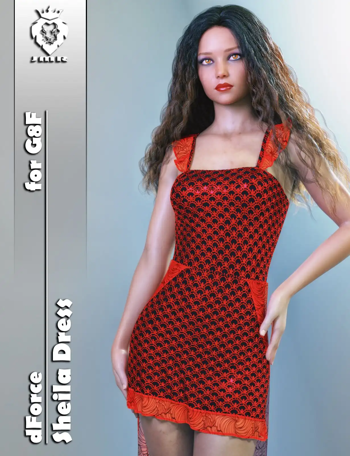 JMR dForce Sheila Dress for G8F_DAZ3DDL
