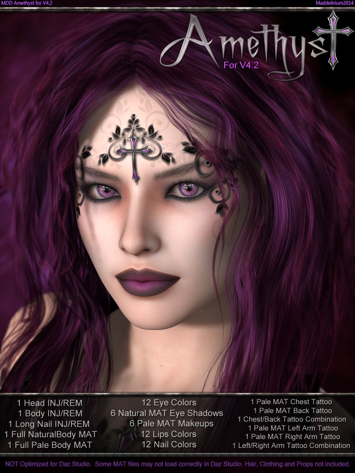 MDD Amethyst for V4.2_DAZ3D下载站