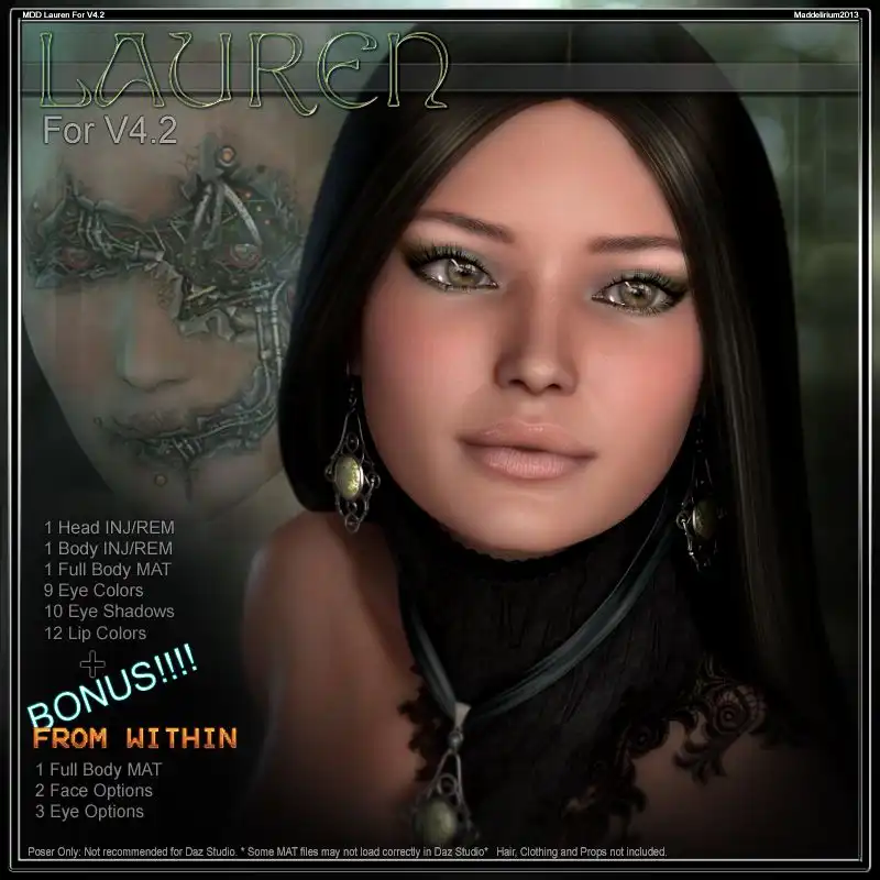 MDD Lauren for V4.2_DAZ3D下载站